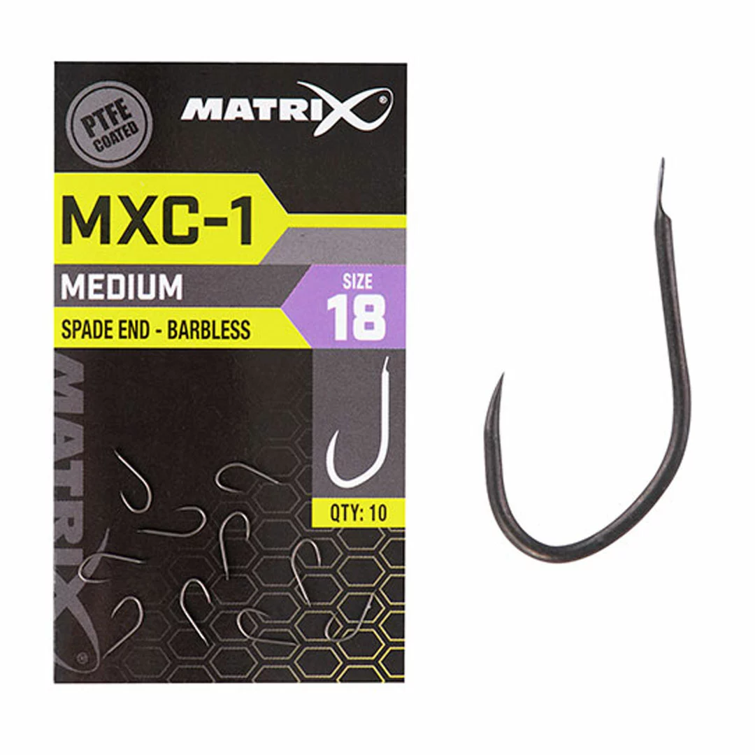 Matrix MXC-1 Medium Spade End Barbless Hooks 5 Matrix MXC-1 Medium Spade End Barbless Hooks - Image 3