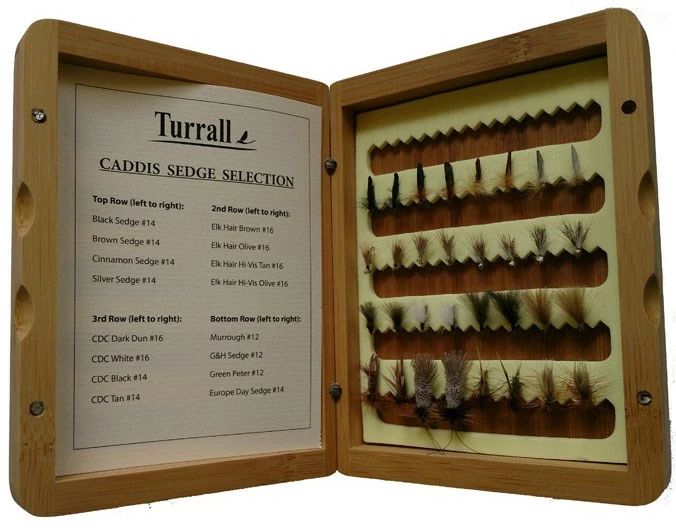 Turrall Presentation Fly Set - Caddis/Sedge 3 Turrall Presentation Fly Set - Caddis/Sedge
