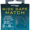 Drennan Hooks To Nylon Barbed Wide Gape Match