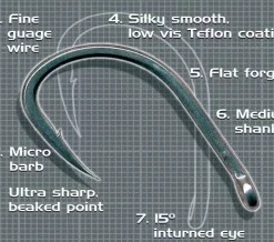 Korda Hybrid Wide Gape Barbed 8 Korda Hybrid Wide Gape Barbed -Game Fishing Shop 1265041500 WIDE GAPE