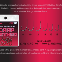 Drennan Carp Method Barbless Eyed Hooks -Game Fishing Shop 1304185196 cme