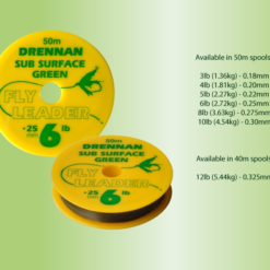 Drennan Subsurface Green Fly Leader 50m -Game Fishing Shop 1305666370 5