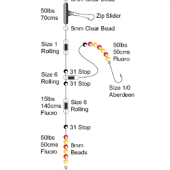 TronixPro Plaice Rig Red/Yellow