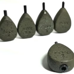 Fox Camotex Flat Pear In-Line Grooved Carp Leads