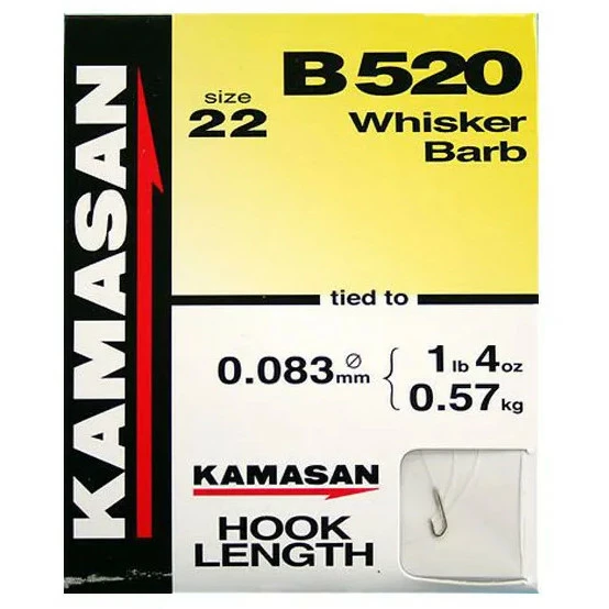 Kamasan Hooks To Nylon B520 Whisker Barbed 7 Kamasan Hooks To Nylon B520 Whisker Barbed - Image 5