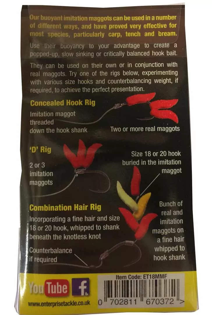 Enterprise Tackle Enterprise Imitation Mixed Fluoro Maggots 4 Enterprise Tackle Enterprise Imitation Mixed Fluoro Maggots - Image 2