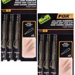 Fox Edges Submerge Camo Power Grip Lead Clip Kwik Change Kit