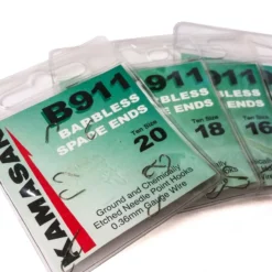 Kamasan B911 Wide Gape Barbless Spade Hooks