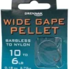 Drennan Hooks To Nylon Barbless Wide Gape Pellet