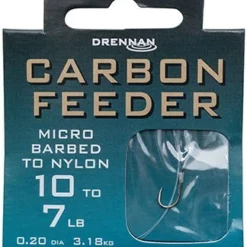 Drennan Hooks To Nylon Barbed Carbon Feeder