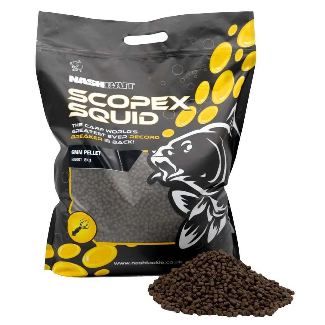 Nash Scopex Squid 6mm Pellets 5kg 3 Nash Scopex Squid 6mm Pellets 5kg