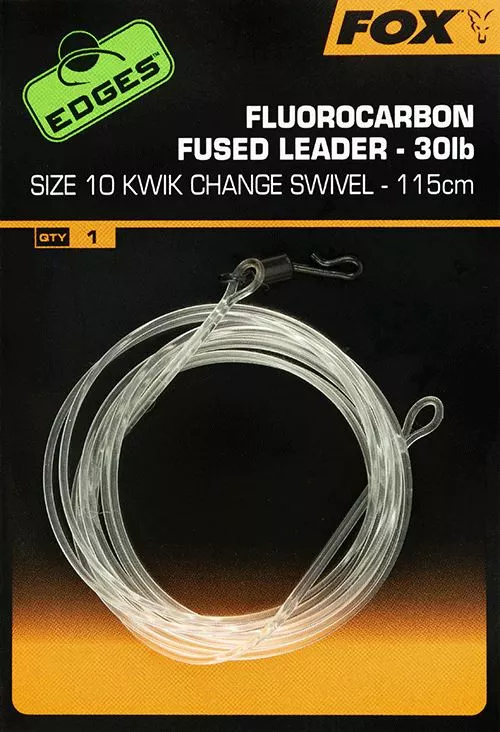 Fox Edges Fluorocarbon Fused Leader Kwik Change Swivel 5 Fox Edges Fluorocarbon Fused Leader Kwik Change Swivel - Image 3