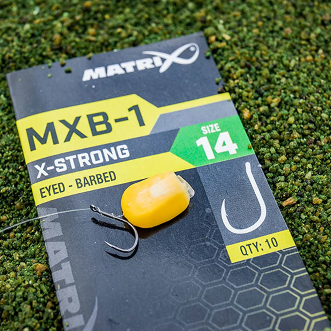 Matrix MXB-1 X-Strong Eyed Barbed Hooks 4 Matrix MXB-1 X-Strong Eyed Barbed Hooks - Image 2