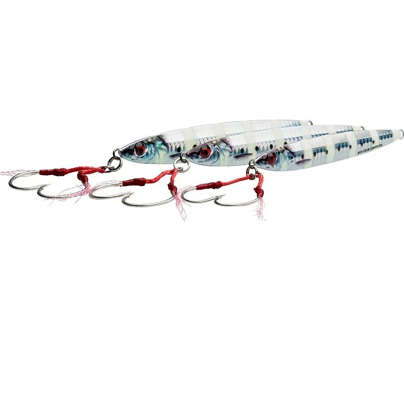 Savage Salt 3D Slim Minnow Jigs 3 Savage Salt 3D Slim Minnow Jigs
