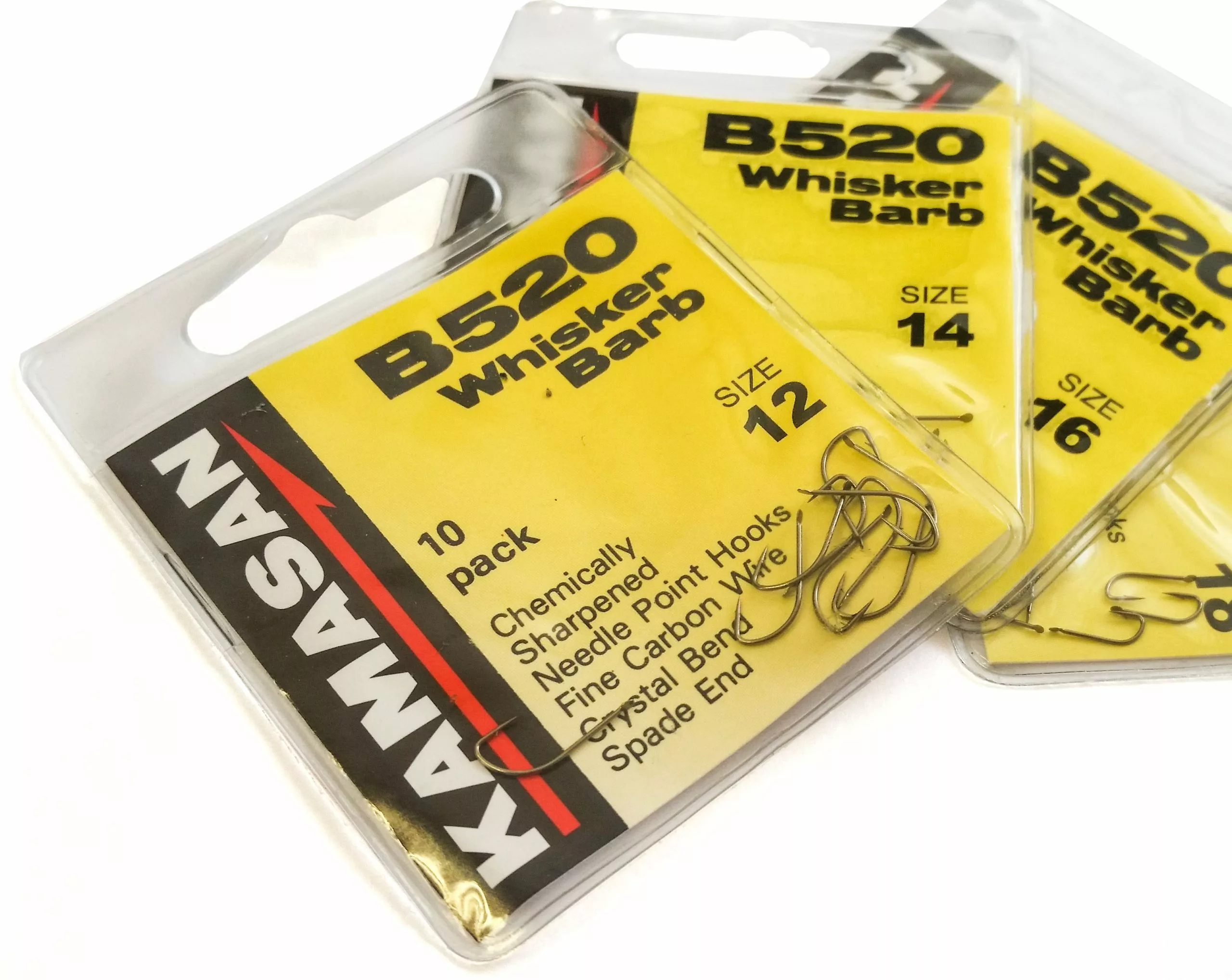 Kamasan B520 Whisker Barbed Spade Hooks 3 Kamasan B520 Whisker Barbed Spade Hooks