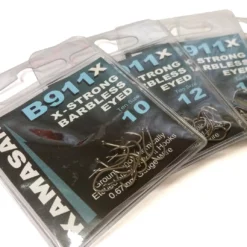 Kamasan B911X X-Strong Barbless Eyed Hooks