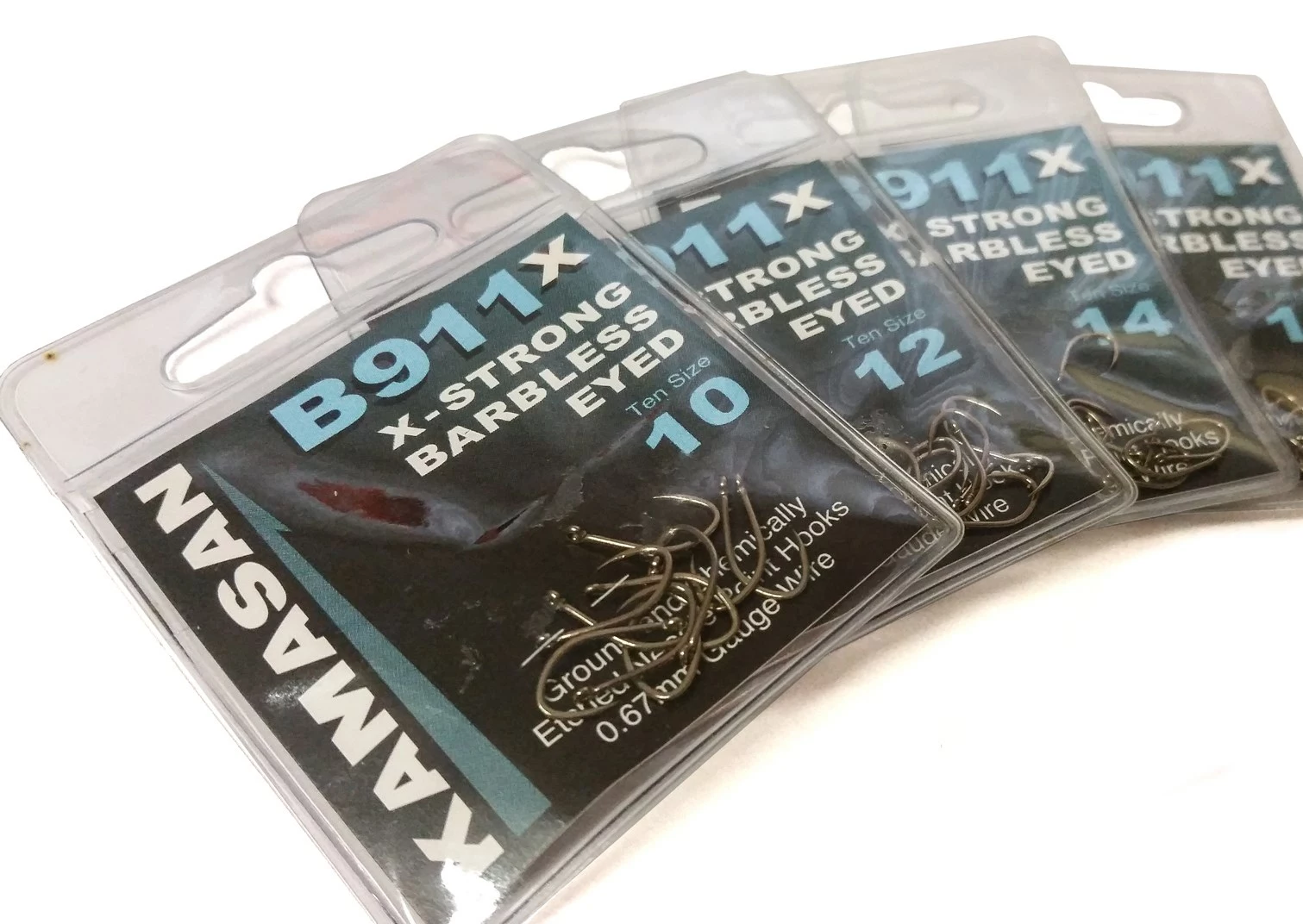 Kamasan B911X X-Strong Barbless Eyed Hooks 3 Kamasan B911X X-Strong Barbless Eyed Hooks