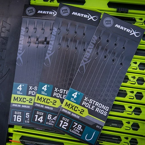 Matrix MXC-2 Barbless 10cm Pole Rigs 3 Matrix MXC-2 Barbless 10cm Pole Rigs