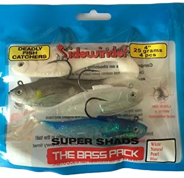 Sidewinder Super SHADS Bass Pack 4inch 3 Sidewinder Super SHADS Bass Pack 4inch