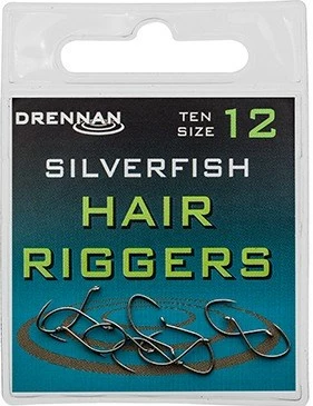 Drennan Hair Riggers Silverfish Barbless Eyed Hooks 3 Drennan Hair Riggers Silverfish Barbless Eyed Hooks