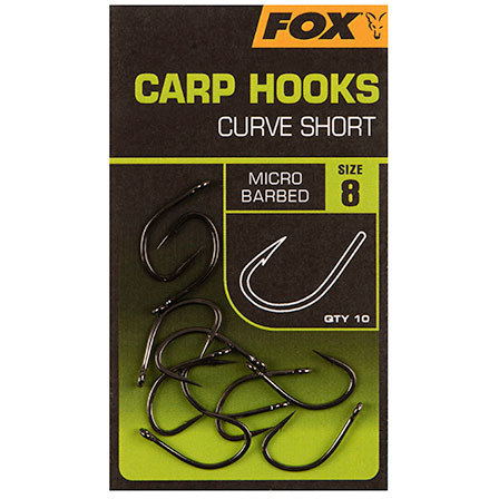 Fox Carp Hooks Curve Shank Short 3 Fox Carp Hooks Curve Shank Short