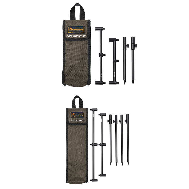 Prologic Avenger Rod Buzz Bar Kits & Carrycase 3 Prologic Avenger Rod Buzz Bar Kits & Carrycase