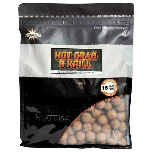 Dynamite Baits Hot Crab & Krill 15mm Boilies 3 Dynamite Baits Hot Crab & Krill 15mm Boilies