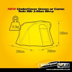 Solar Tackle Undercover Twin Rib 1-Man Bivvy -Game Fishing Shop msiiyvi1637825202373012859