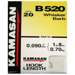 Kamasan Hooks To Nylon B520 Whisker Barbed 10 Kamasan Hooks To Nylon B520 Whisker Barbed -Game Fishing Shop n21z4bia638151580926758598