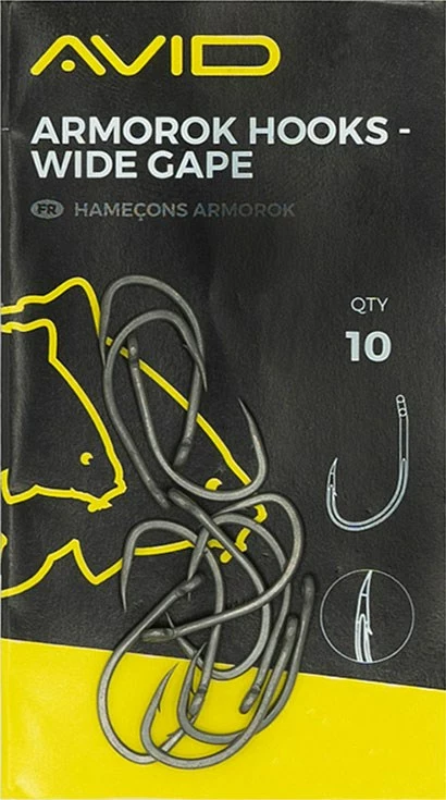 Avid Carp Armorok Wide Gape Hooks 3 Avid Carp Armorok Wide Gape Hooks