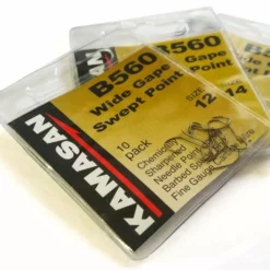 Kamasan B560 Wide Gape Swept Point Barbed Hooks