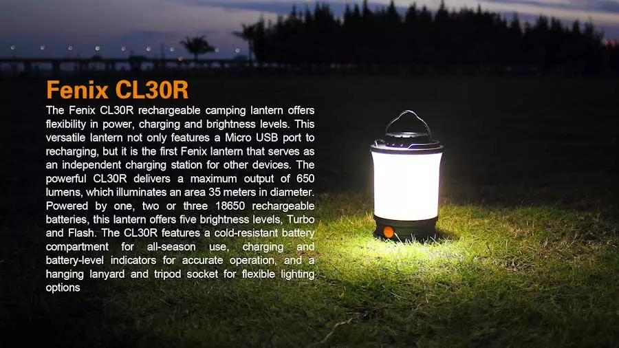 Fenix CL30R Rechargeable Lantern 5 Fenix CL30R Rechargeable Lantern - Image 3