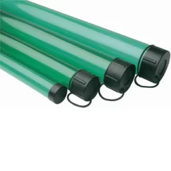 Leeda Clear Green Plastic Rod Tube