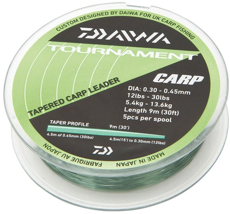 Daiwa Tournament Tapered Carp Leaders 3 Daiwa Tournament Tapered Carp Leaders