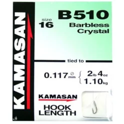 Kamasan Hooks To Nylon B510 Crystal Barbless -Game Fishing Shop v4eiiw2w638151589162436287