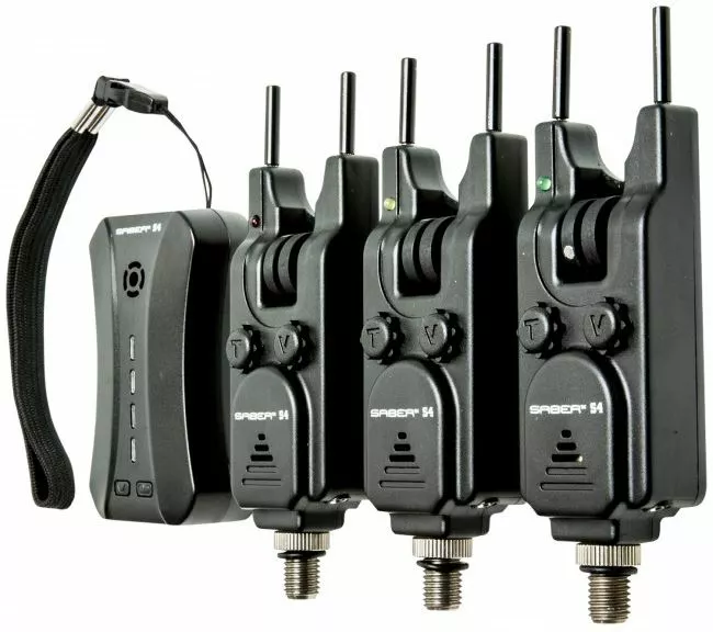 Saber Tackle Saber S4 Wireless 3+1 Bite Alarm Set 4 Saber Tackle Saber S4 Wireless 3+1 Bite Alarm Set - Image 2