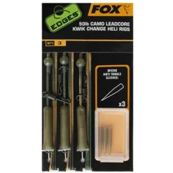 Fox Edges Camo Leadcore Kwik Change Heli Rigs