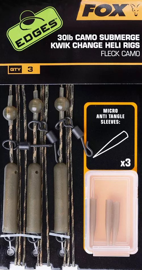 Fox Edges Submerge Camo Heli Rigs Kwik Change 5 Fox Edges Submerge Camo Heli Rigs Kwik Change - Image 3