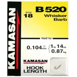 Kamasan Hooks To Nylon B520 Whisker Barbed 9 Kamasan Hooks To Nylon B520 Whisker Barbed -Game Fishing Shop yddsh2ie638151580926758598