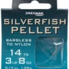 Drennan Hooks To Nylon Barbless Silverfish Pellet