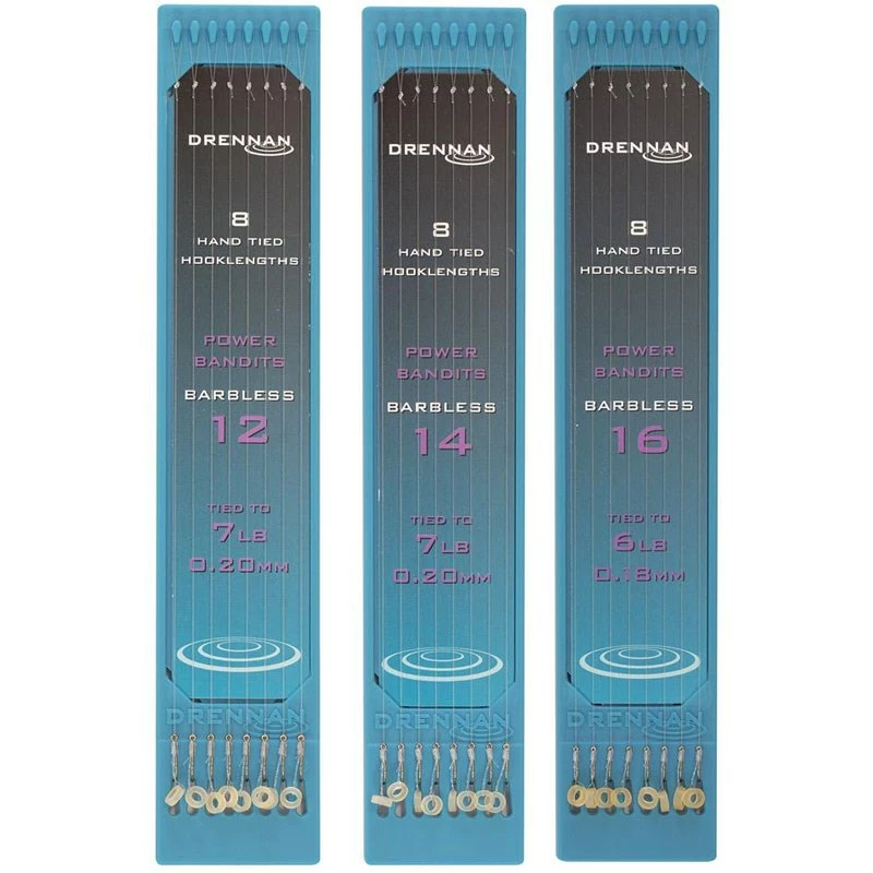 Drennan Hooklength Plate Barbless Power Bandits 3 Drennan Hooklength Plate Barbless Power Bandits