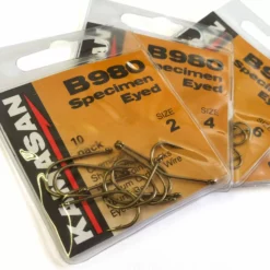 Kamasan B980 Specimen Barbed Eyed Hooks